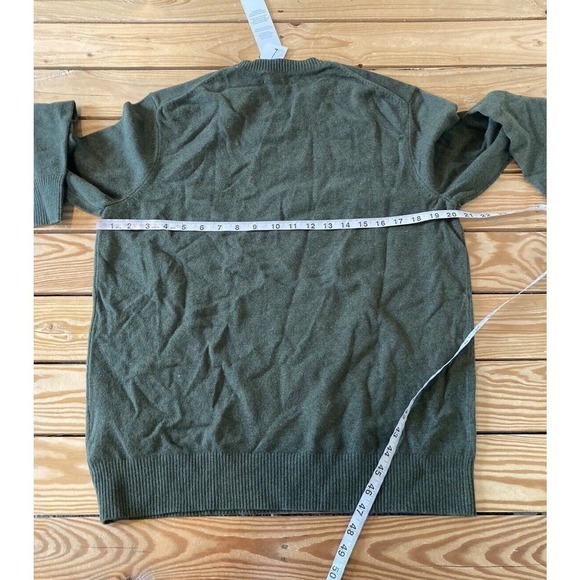 NWT $98 Calvin Klein Crew Neck Sweater Size Medium Men’s Green Pullover - Picture 8 of 9